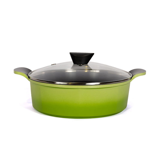 Neoflam Venn 28cm Low Casserole with Glass Lid