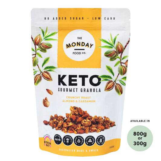 The Monday Food Co Keto Granola Crunchy Roast Almond & Cardamom 800g