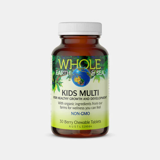 Whole Earth & Sea Kid's Wholefood Multi 30 Berry Chewable Tablets