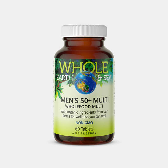 Whole Earth & Sea Men's 50+ Wholefood Multi 60 tablets