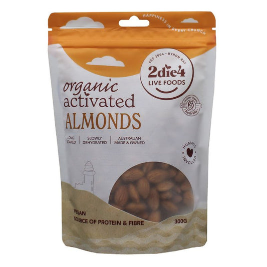 2Die4 Organic Activated Almonds 300g