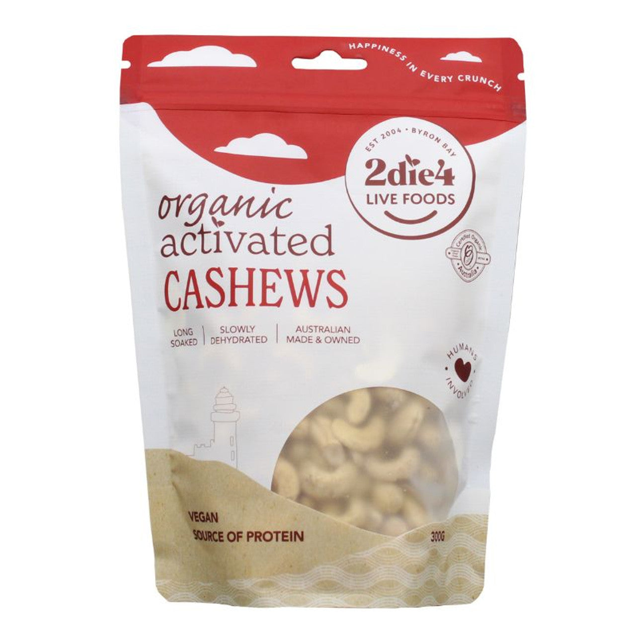 2Die4 Organic Activated Cashews Vegan 300g