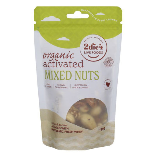 2Die4 Organic Activated Mixed Nuts 120g