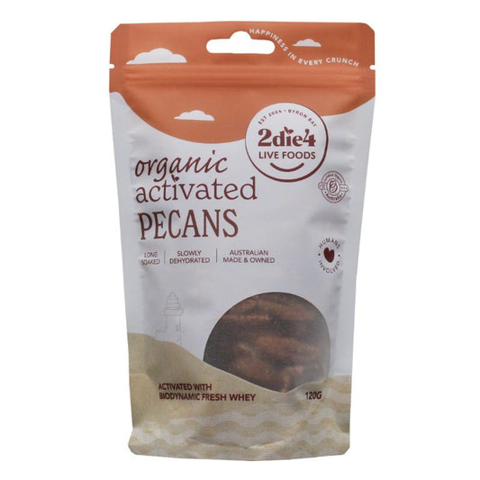 2Die4 Organic Activated Pecans 120g