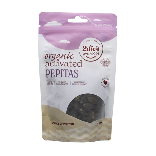 2Die4 Organic activated Pepitas 100g