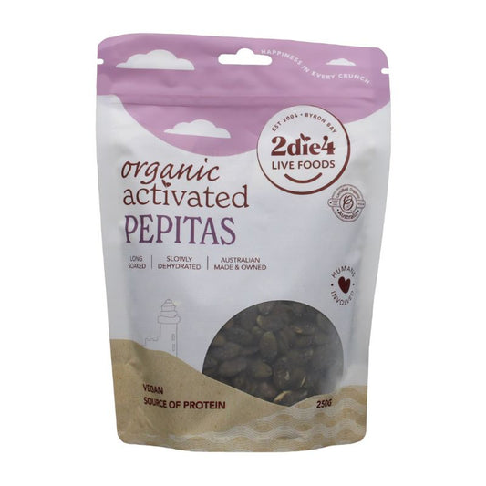 2Die4 Organic Activated Pepitas 250g