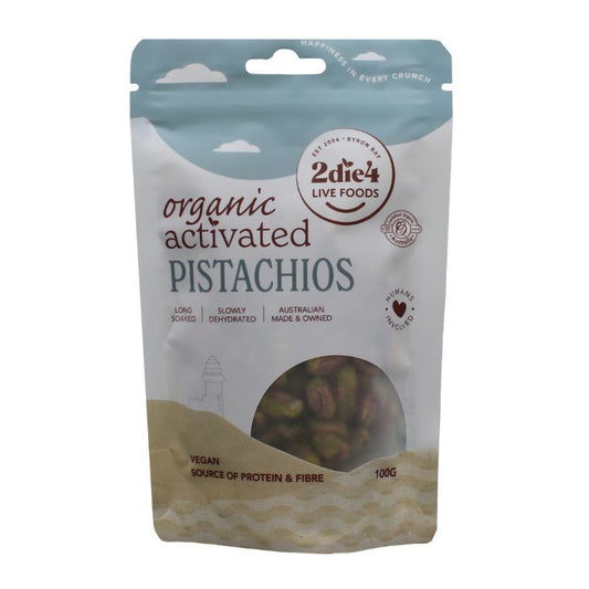 2Die4 Organic Activated Vegan Pistachios 100g