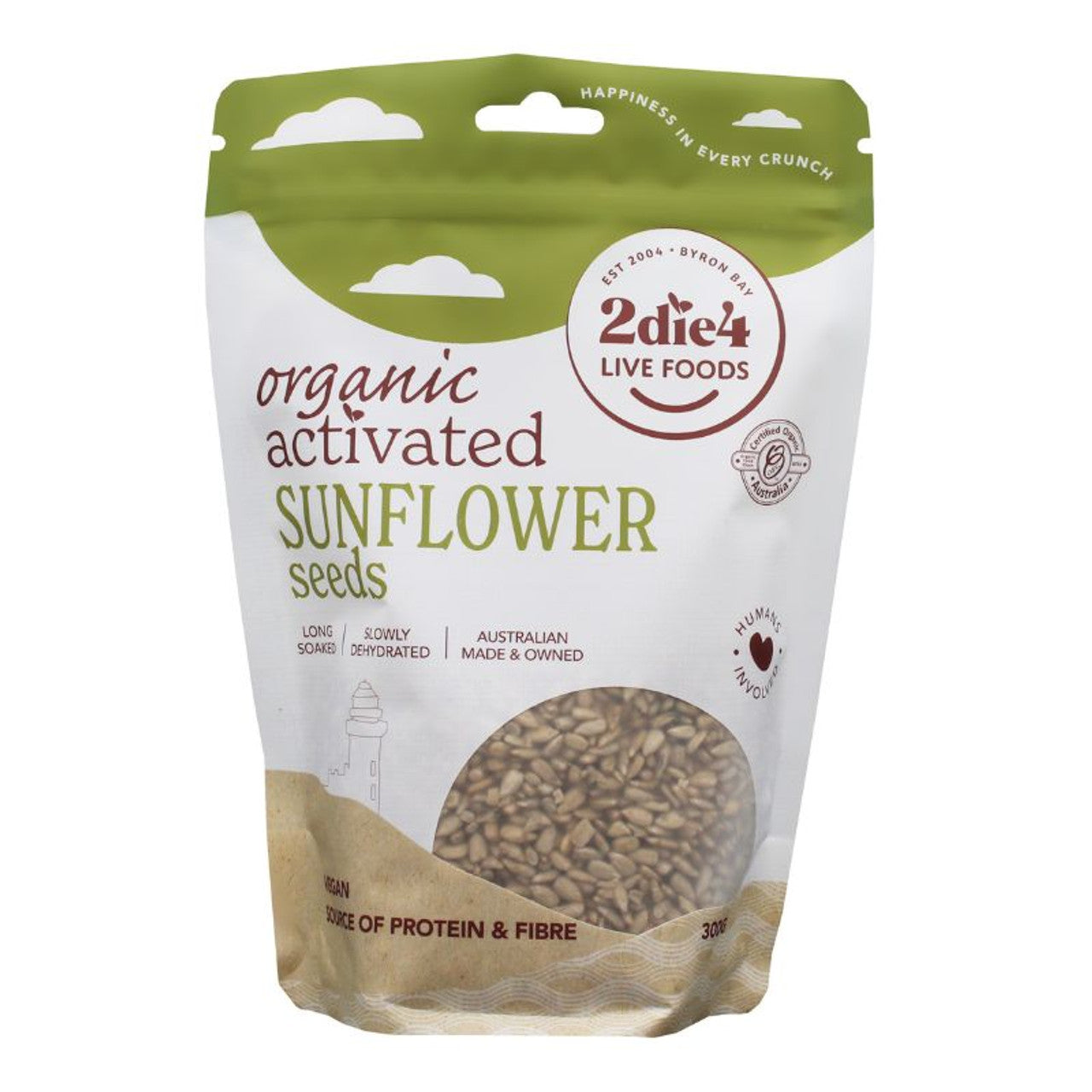 2Die4 Organic Activated Sunflower Seeds 300g