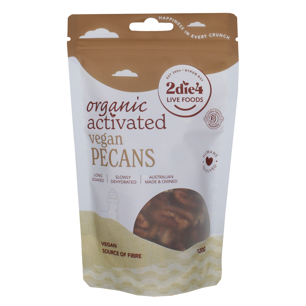 2Die4 Organic Activated Vegan Pecans 120g