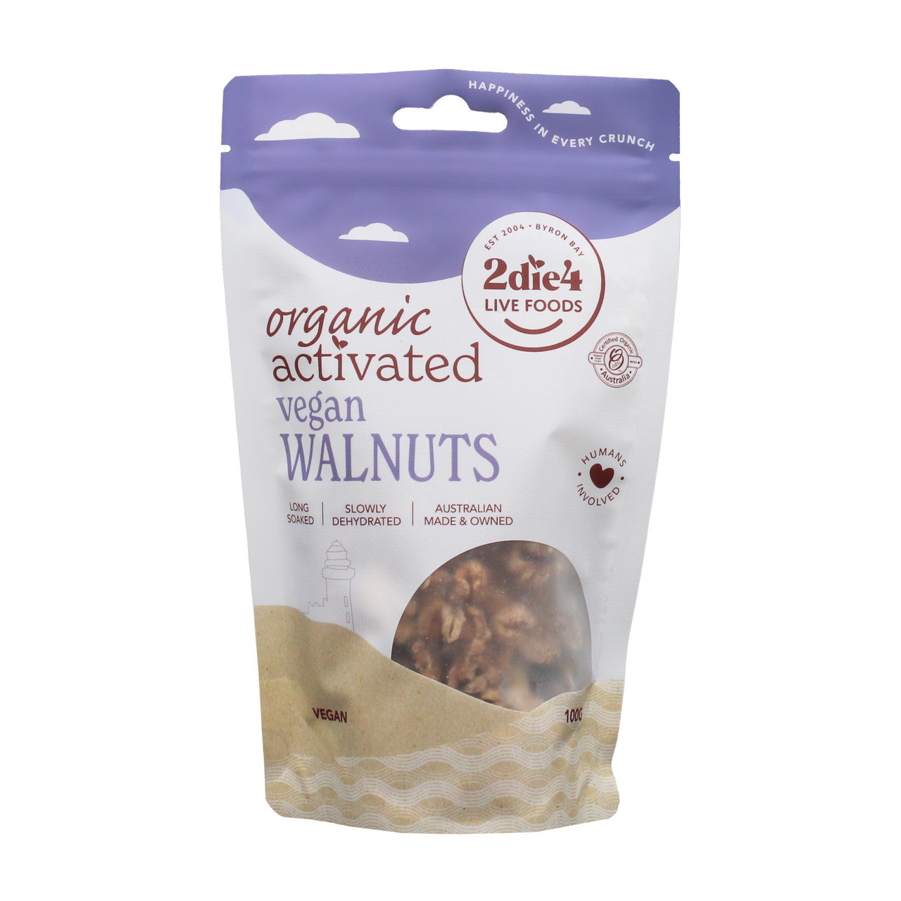 2Die4 Organic Activated Vegan Walnuts 100g