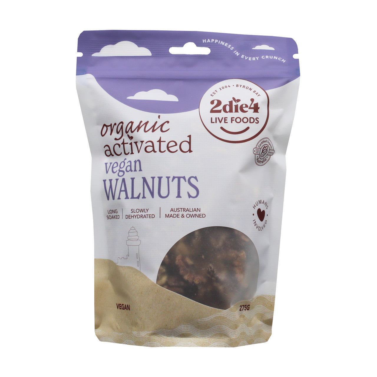 2Die4 Organic Activated Vegan Walnuts 275g