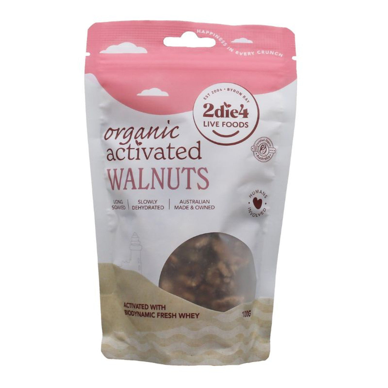 2Die4 Organic Activated Walnuts 100g