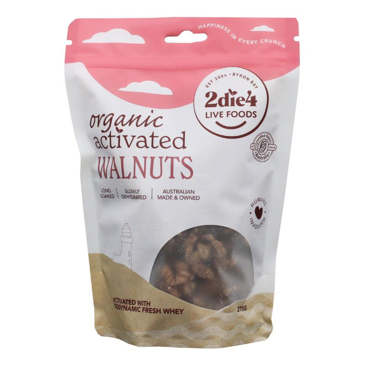 2Die4 Organic Activated Walnuts 275g