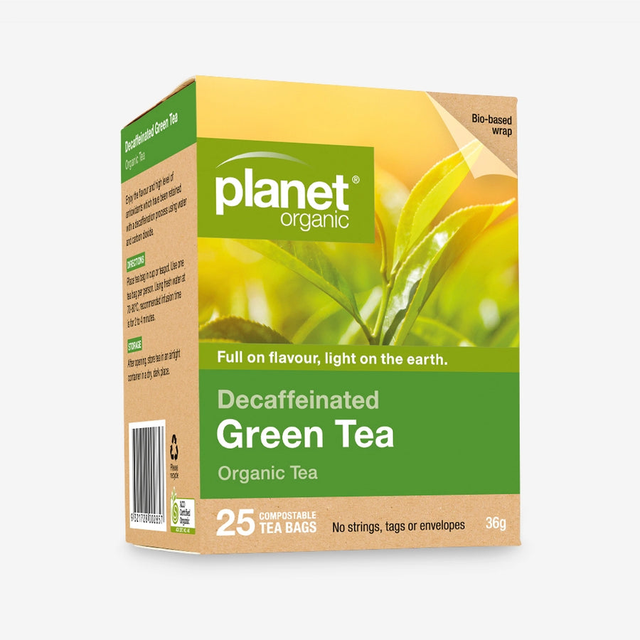 Tea-Planet Organic Decaffeinated Green 25 bags