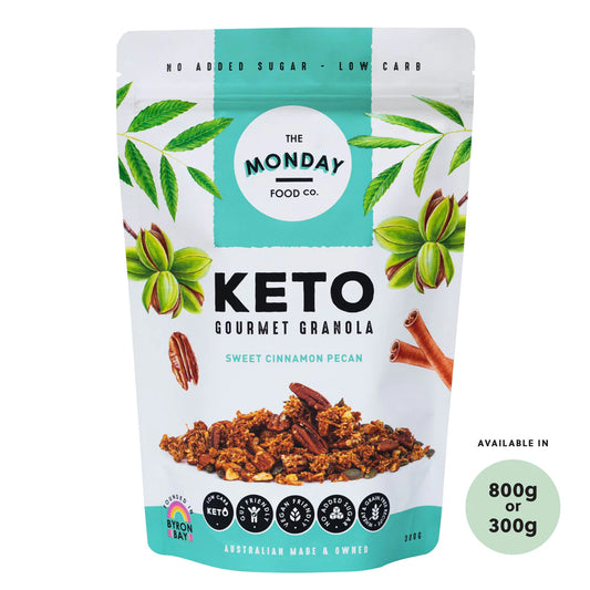 The Monday Food Co Keto Granola Sweet Cinnamon Pecan 300g