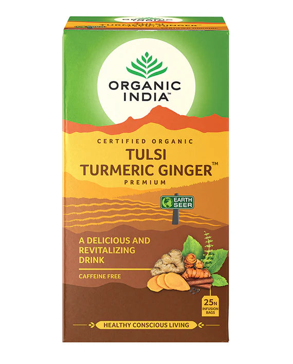 Tea-Organic India Tulsi Turmeric Ginger 25 bags