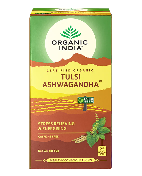 Tea-Organic India Tulsi Ashwagandha 25 bags