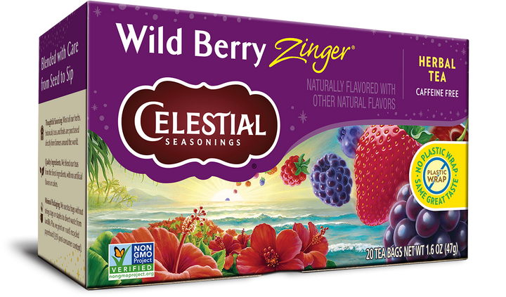 Tea-Celestial Seasonings Wild Berry Zinger 20 bags