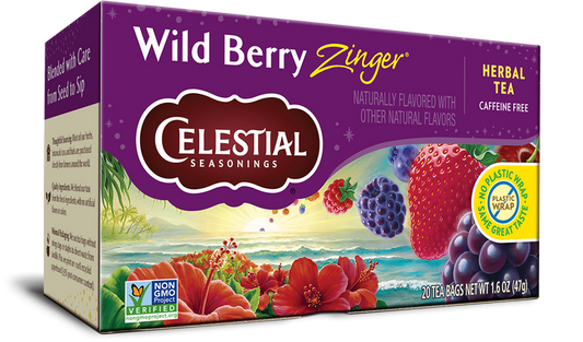 Tea-Celestial Seasonings Wild Berry Zinger 20 bags