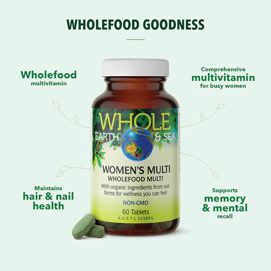 Whole Earth & Sea Women's wholefood Multi 60 tablets