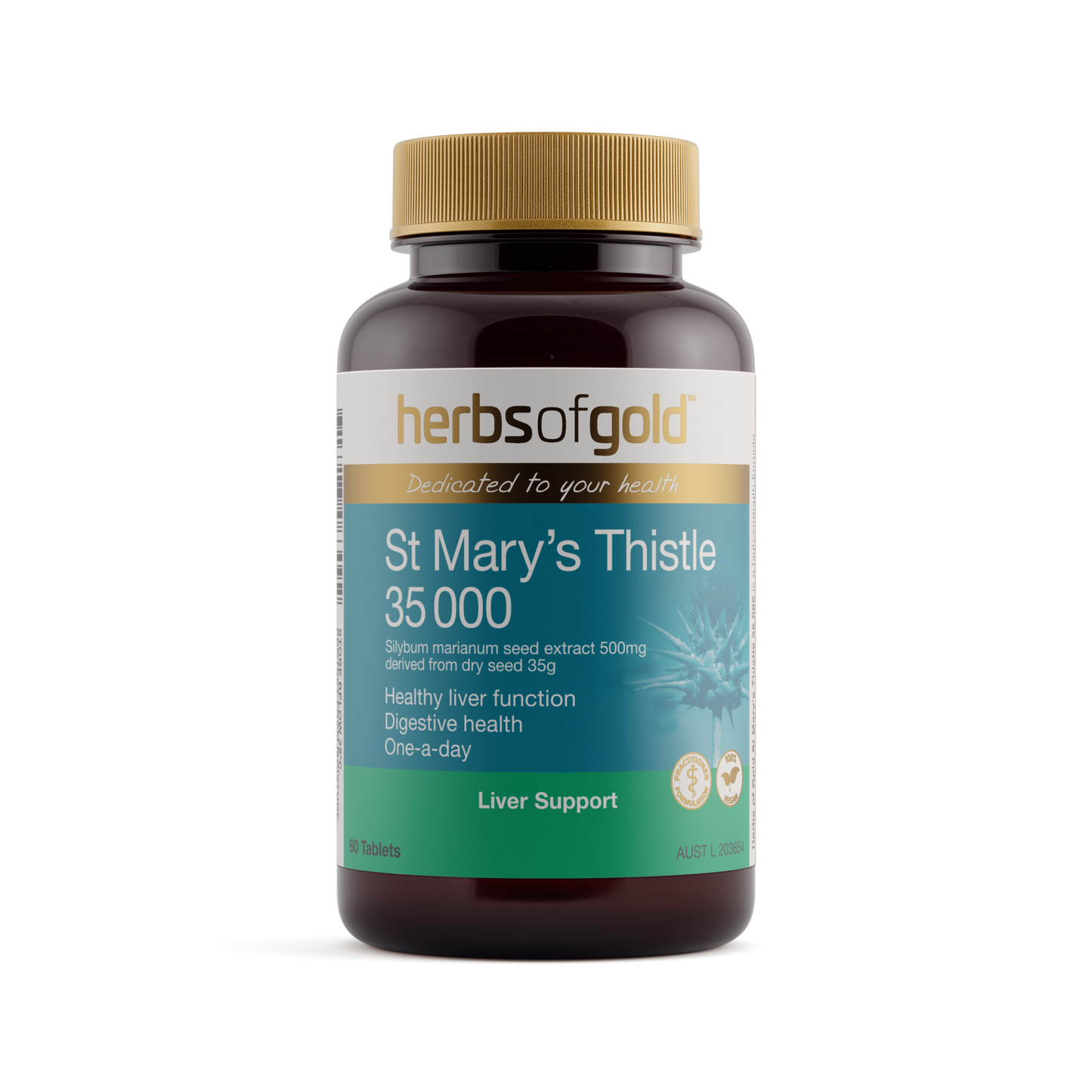 Herbs of Gold St Mary's Thistle 35000 60 tablets