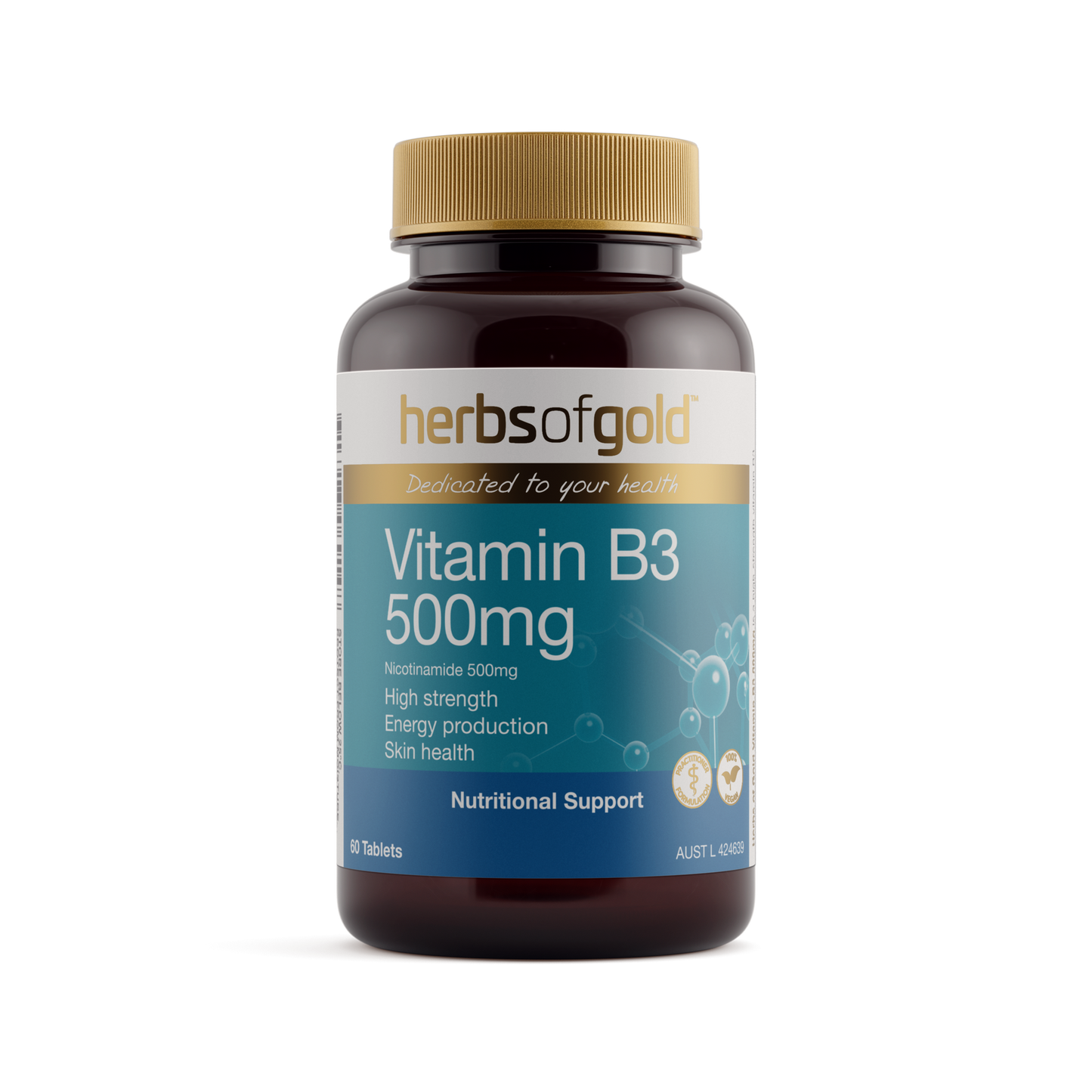 Herbs of Gold Vitamin B3 500mg 60 tablets