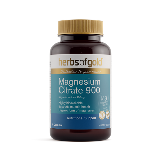 Herbs of Gold Magnesium Citrate 900 60 capsules