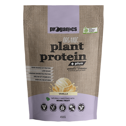 Proganics Organic Plant Protein Plus Vanilla 450g