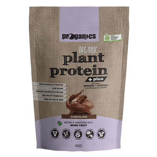 Proganics Organic Plant Protein Plus Chocolate 450g